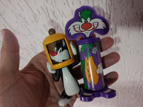 2 Bonecos Frajola+2 Bonecos Patolino Usados Na Condição (Usado)