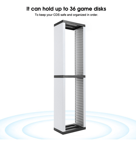 36 Juegos Cd Disk Storage Rack Estante Torre De Almacenamien