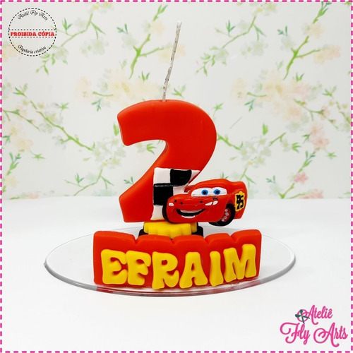 Topo De Bolo Personalizado Biscuit Aniversario Carros