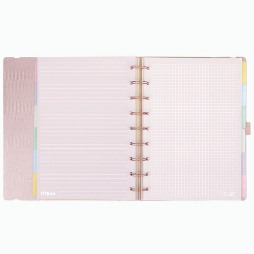 Imagem 2 de 3 de Planner System Flex Ultra Mettalic Rosa - Ótima