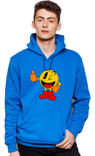 Polerón Canguro Unisex Baby Pacman Videojuego 