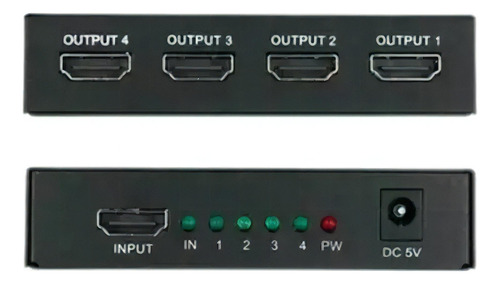 Divisor de cable Hdmi 1x4, divisor 3D Full Hd 1.4