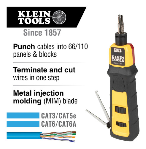 Herramienta De Perforación Impact Klein Tools Vdv427-300 Con