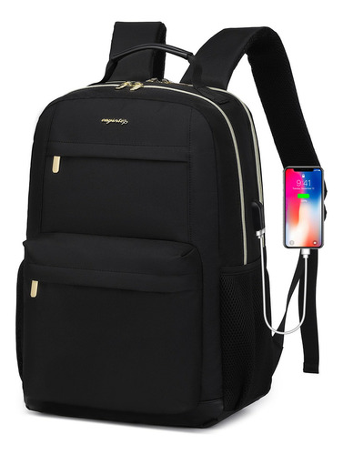 Mochila Escolar Lindas 15.6 Pulgadas Con Cargador Usb Ews