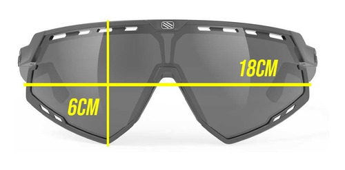 Imagem 2 de 6 de Oculos Ciclismo Rudy Project Defender Preto Fosco Lente Cinz