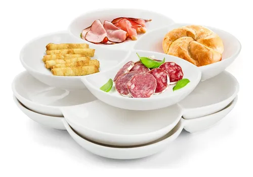 Platos con compartimentos porcelana new arrivals