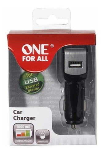 Imagen 2 de 5 de Cargador Adaptador 12v A Usb Auto Apple Android Premium