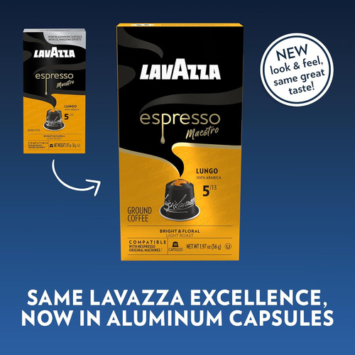 Cápsulas Lavazza Espresso Maestro Lungo 60 Pz - Café Arábica