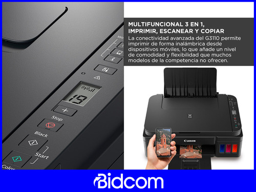 Impresora A Color Multifunción Canon Pixma G3110 Continuo