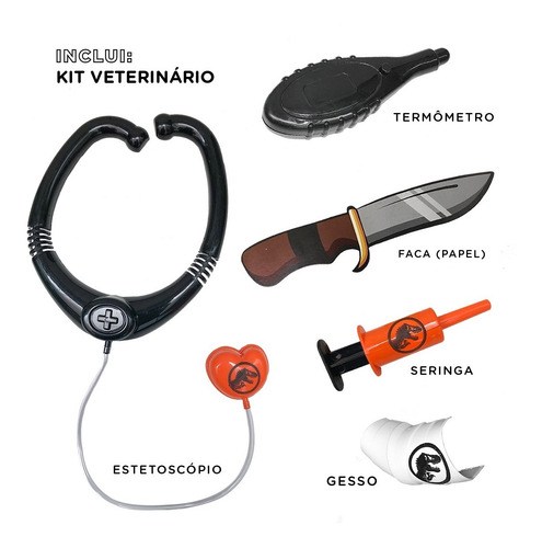 Imagem 4 de 4 de Barraca Infantil Tenda Cabana + Kit Paleo Dino Jurassic Park