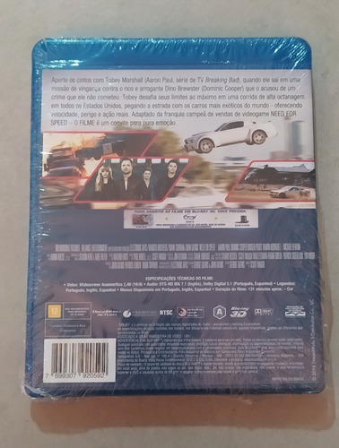 Blu-ray 3d Need For Speed - Lacrado De Fábrica
