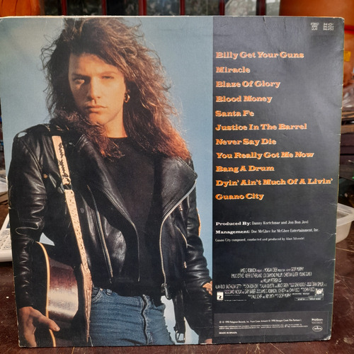 Vinil Lp Jon Bon Jovi Blaze Of Glory Encarte, Otimo Estado