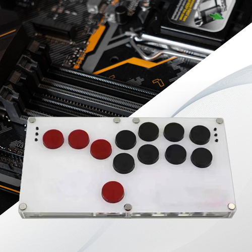 Juego De Mando De Combate Arcade Con Botones Completos Slim