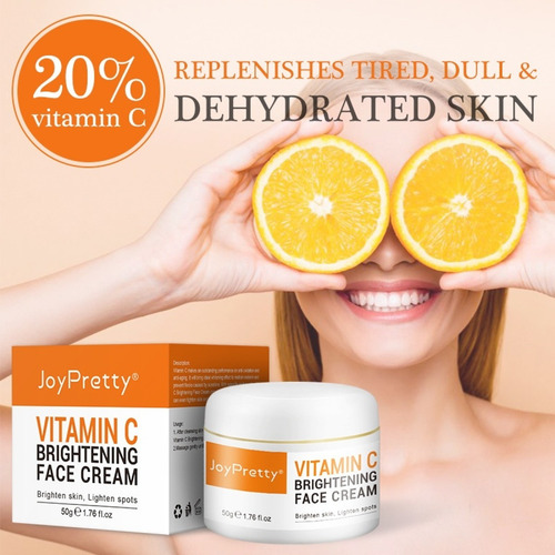 Crema Facial Hidratante Y Aclaradora Con Vitamina C