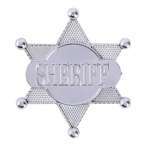 Insignia Estrella Sheriff Accesorio Disfraz Cotillon