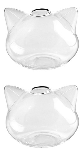 Jarrón Hidropónico Pot Cat, 2 Unidades