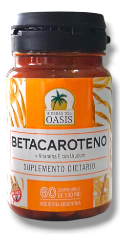 Betacaroteno Vitamina E Urucum Hierbas Del Oasis 60 Comprimi