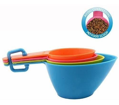 Imagen 5 de 5 de Hinmay Pet Food Scoops Vasos Medidores De Plástico Para Alim