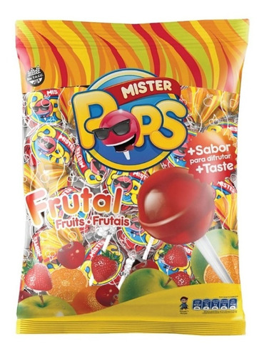 Chupetín Mr. Pops Arcor Frutal X 50 Unidades