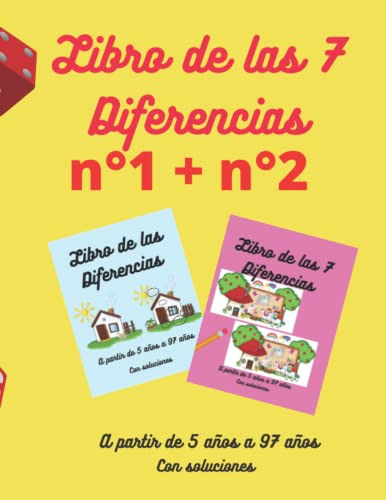 Libro De Las 7 Diferencias N°1 + N°2: A Partir De 5 Años A 9