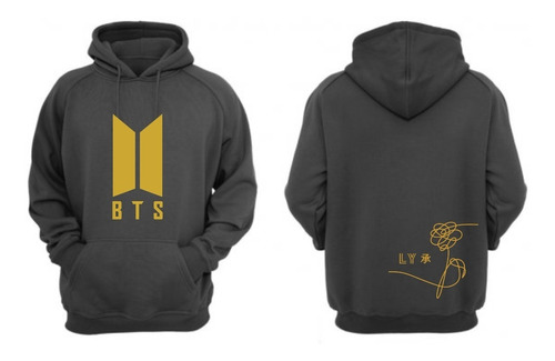 Sudadera Polera Hombre Mujer Bts Nuevo Logo Y Flor Kpop Bts