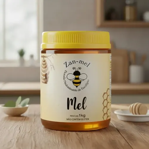 Mel 100% Puro Zan-mel Pote De 1kg Direto Do Produtor | Frete grátis