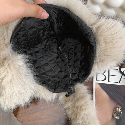 Jy Gorro De Pescador Cálido De Peluche De Oso Con