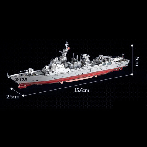 Modelo De Barco Ensamblado 1:1000, Modelo De 052d