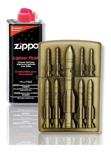 Kit Zippo / Gasolina + Encendedor Tipo Zippo Misil