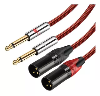 Dual Jack Ts 6.35mm & Dual Xlr Canon Audio Hifi 100cm Mp3