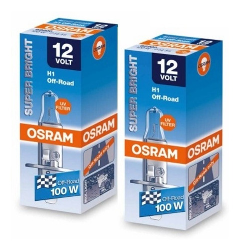 Bombillos Osram X2 Super Bright Premium H1 12v 100w | MercadoLibre