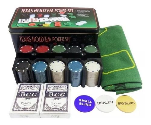 Fichero Texas Holdem Casino Style 200 Fichas Cartas Y Paño