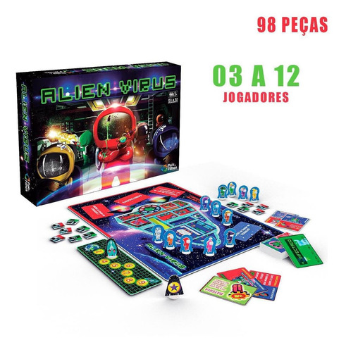 Alien Virus - Jogo De Tabuleiro - Pais E Filhos
