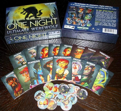 Bezier Juegos De Mesa One Night Ultimate Hombre Lobo Negro
