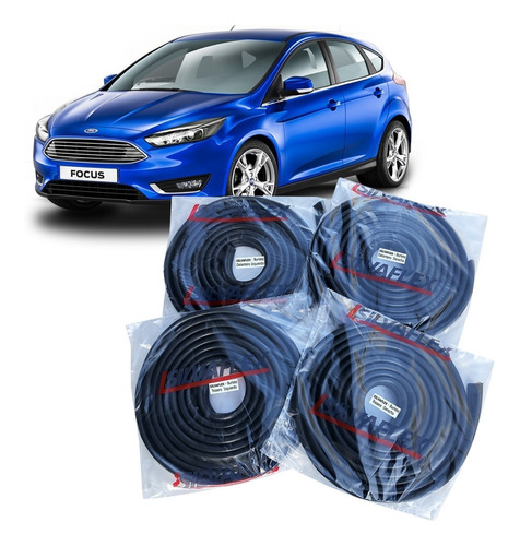 Burletes Para Las 4 Puertas Ford Focus 5p 2013 Al 2019 (kit 4 Unidades) Silvaflex