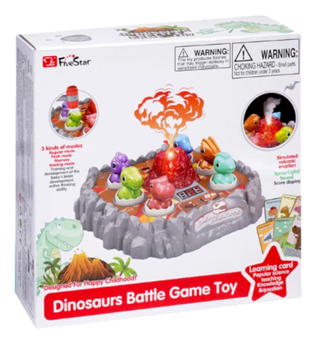 Juego De Mesa Aplasta Dinos Aventura En El Volcán