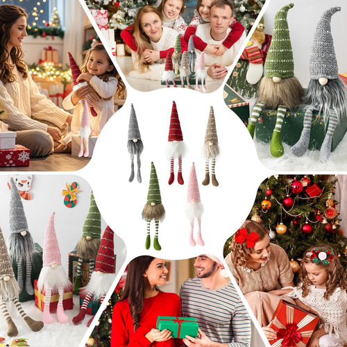 Felpa De Gnomos Navideños Accesorios De Tela De Escritorio D