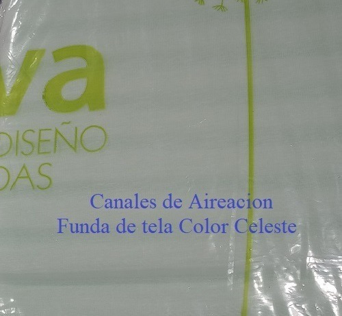 Imagen 2 de 7 de Almohada Cervical Antialérgica 65 X 35 Funda Tela Canal Aire