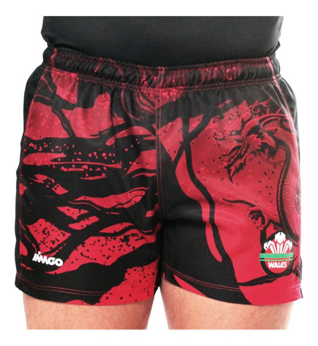 Short De Rugby Imago Gales Wales Entrenamiento Reforzado