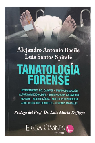 Tanatologia Forense - Basile - Prologo Defagot - Novedad