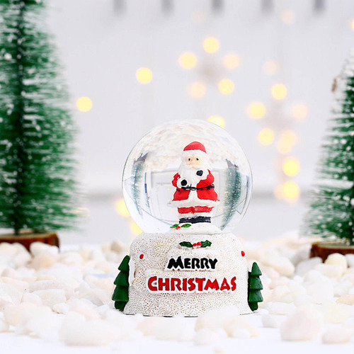 Bola De Nieve Navideña, Bola De Cristal Brillante.