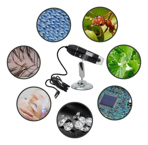 Microscopio Digital Usb 1600x Para Ordenadores Portátiles