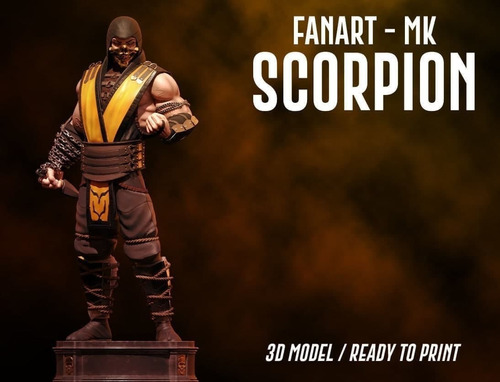 Archivo Stl Impresión 3d - Mortal Kombat - Scorpion Fan Art