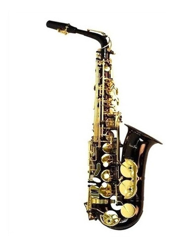 Saxofon Silvertone Slsx020 Negro Y Dorado Alto Eb