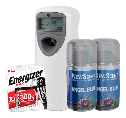 Combo Aromatizador Digital 01 Newscent + 2 Fragancias + Pilas Envio