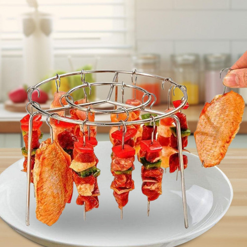 Air Fryer Rack Com Rack De Cozinha De Barro De Espeto