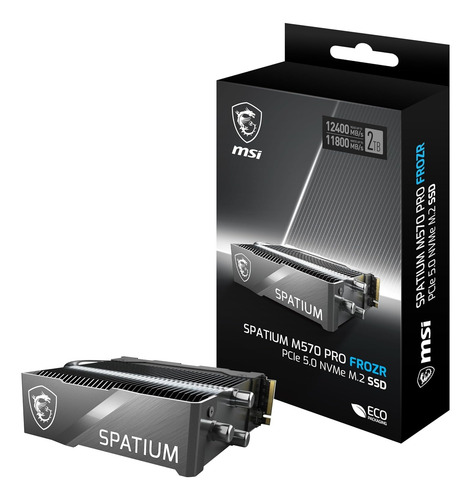 Unidad Estado Sólido Msi Spatium M570 Pro Nvme M.2 Frozr 2tb