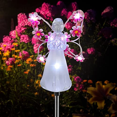 Solar Garden Lights, Led Angel Solar Landscape Decorati...