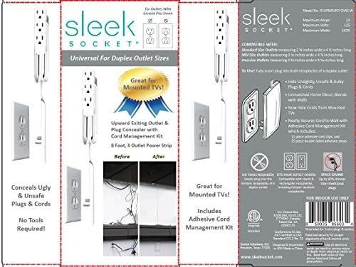 Elegante Enchufe Para Un Televisor Montado, Corrector De Sal