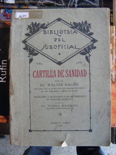 Cartilla De Sanidad - Walter Kalier - Adap. Pedro Barbieri
